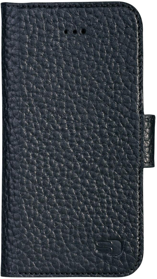 Senza Exquisite Leather Wallet Apple Iphone 5/5S/Se Intense Black - Essentify
