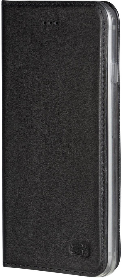 Senza Authentic Leather Booklet Apple Iphone 6/6S Pure Black - Essentify