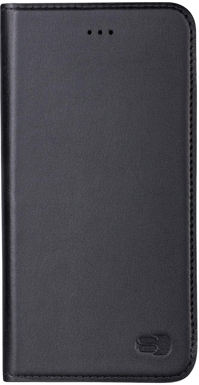Senza Authentic Leather Booklet Apple Iphone 6/6S Pure Black - Essentify