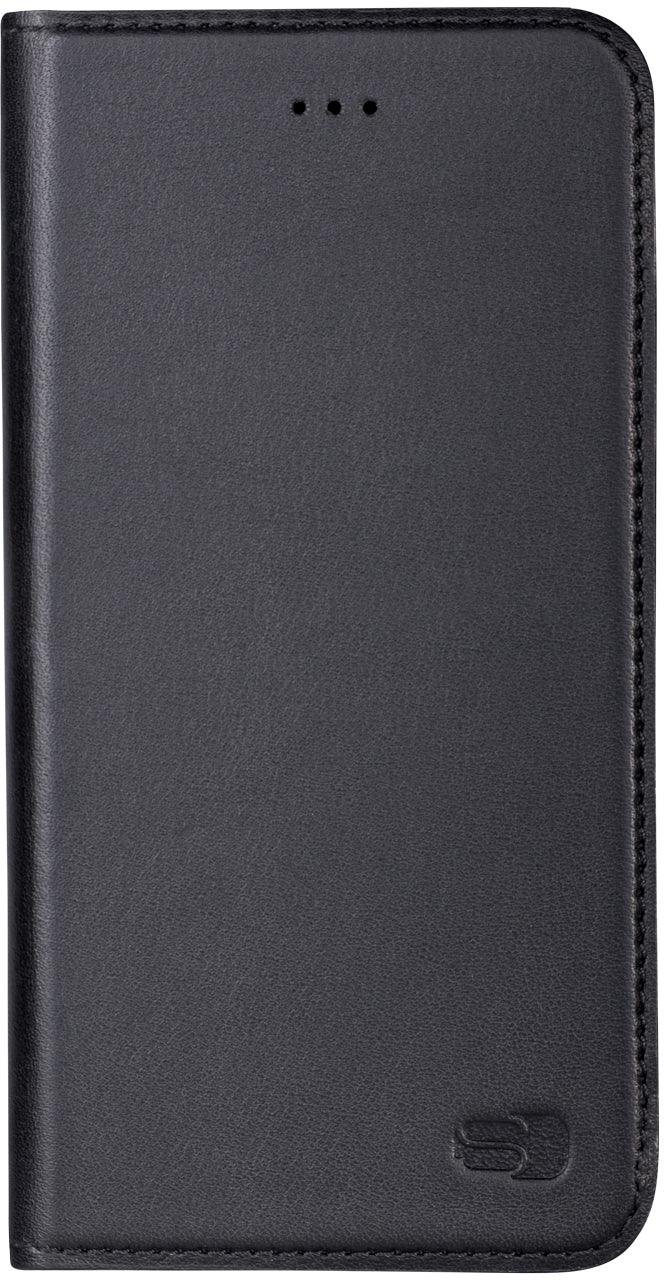 Senza Authentic Leather Booklet Apple Iphone 7 Plus/8 Plus Pure Black - Essentify