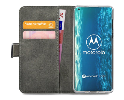 Mobilize Classic Gelly Wallet Book Case Motorola Edge Black - Essentify