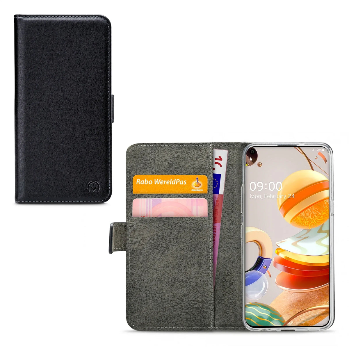 Mobilize Classic Gelly Wallet Book Case Lg K61 Black - Essentify