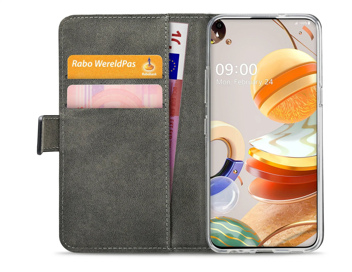 Mobilize Classic Gelly Wallet Book Case Lg K61 Black - Essentify