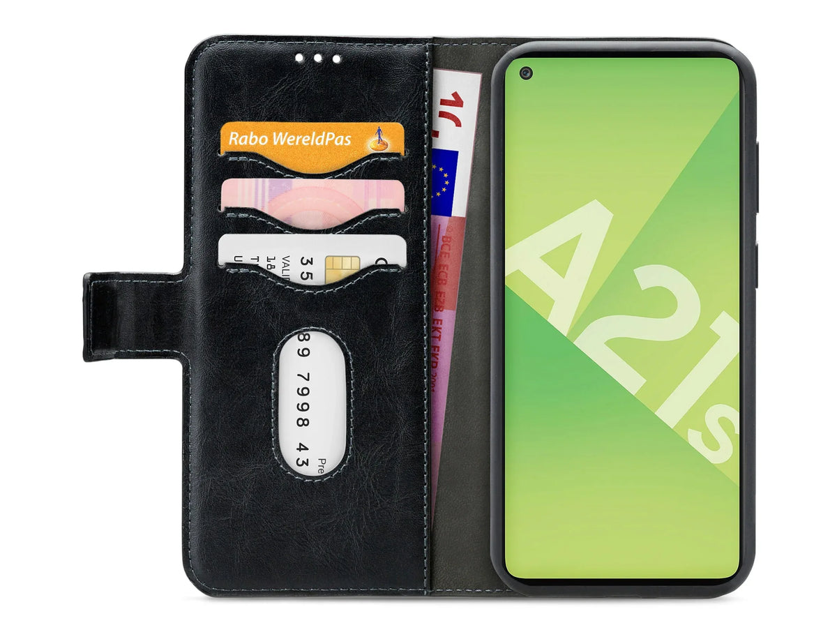 Mobilize 2In1 Gelly Wallet Case Samsung Galaxy A21S Black - Essentify