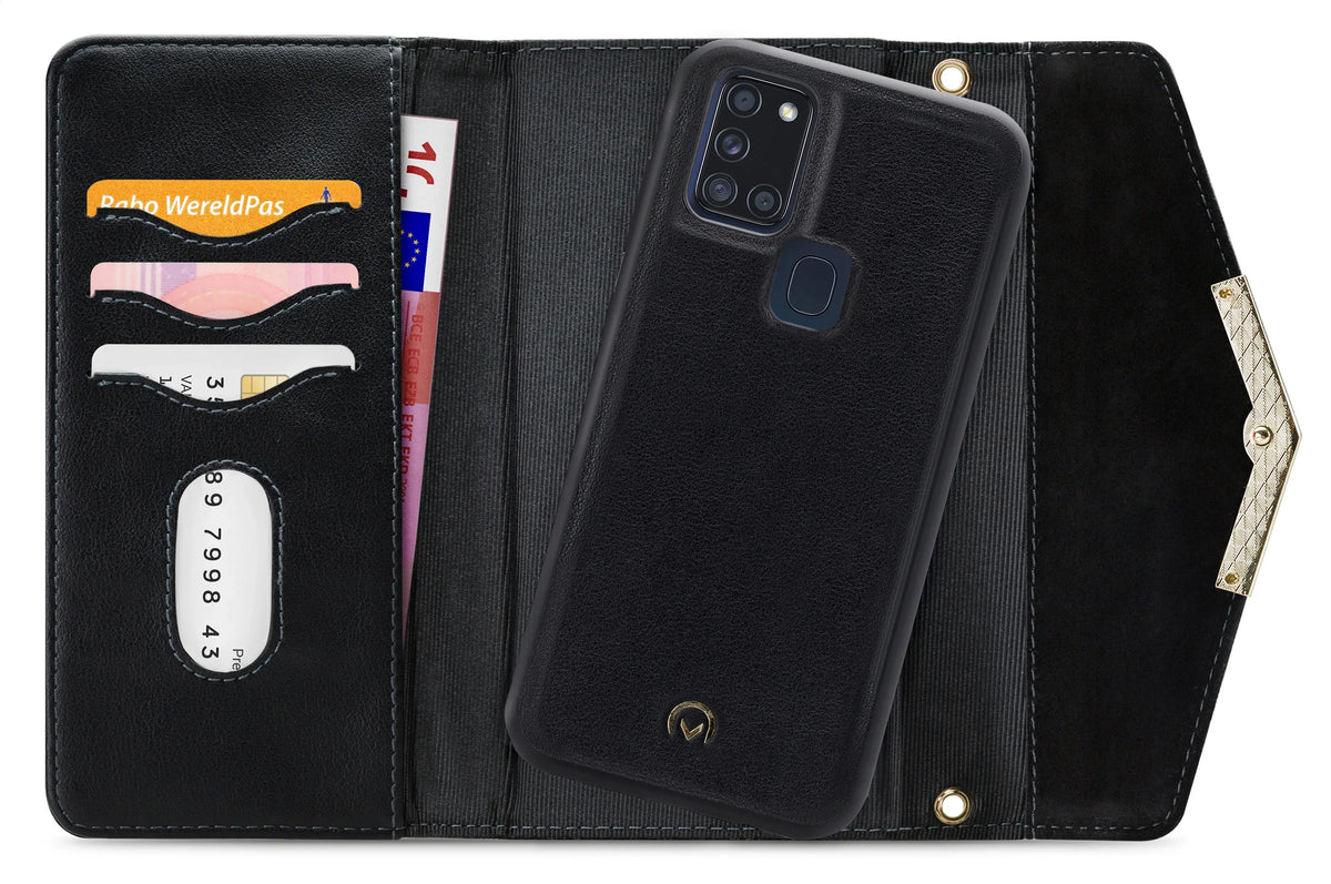 Mobilize 2In1 Gelly Velvet Clutch For Samsung Galaxy A21S Deep Black - Essentify