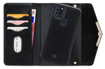 Mobilize 2In1 Gelly Velvet Clutch For Samsung Galaxy A21S Deep Black - Essentify