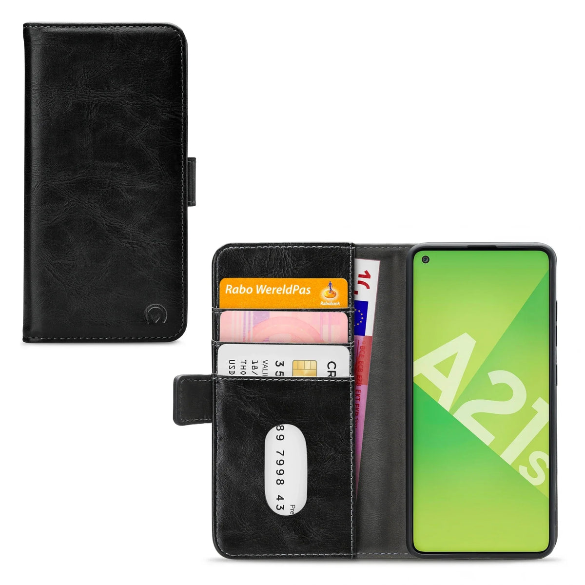 Mobilize Elite Gelly Wallet Book Case Samsung Galaxy A21S Black - Essentify