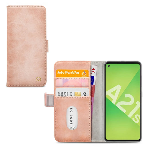 Mobilize Elite Gelly Wallet Book Case Samsung Galaxy A21S Soft Pink - Essentify
