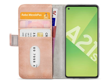 Mobilize Elite Gelly Wallet Book Case Samsung Galaxy A21S Soft Pink - Essentify