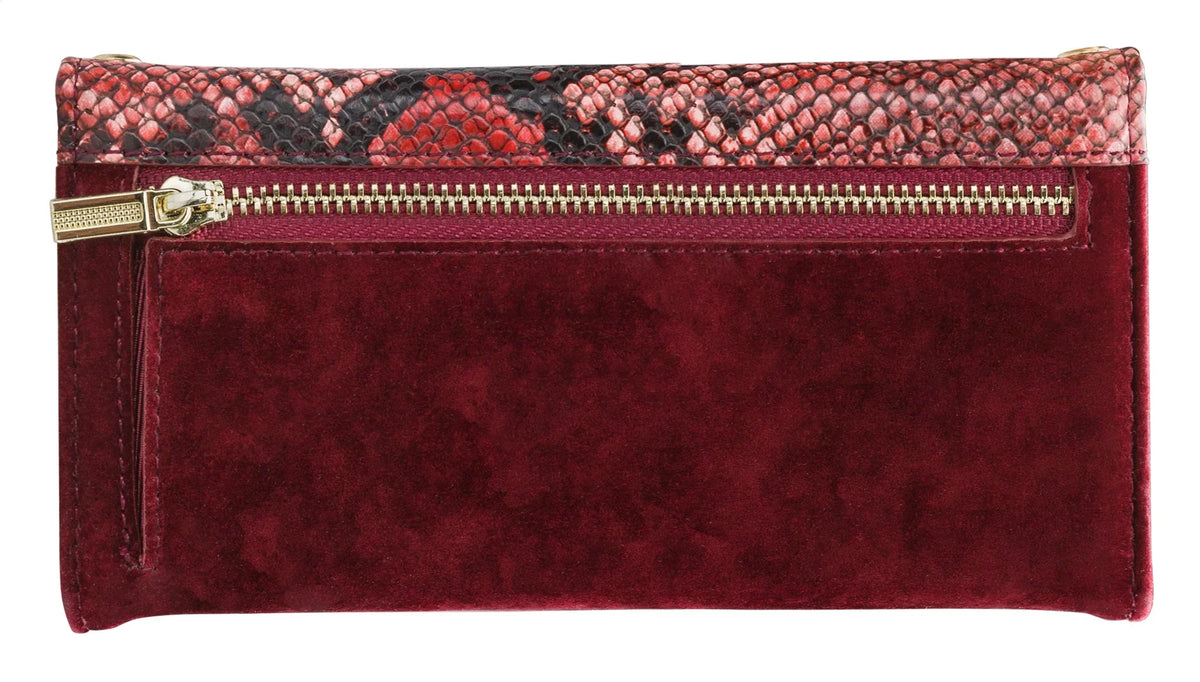 Mobilize 2In1 Gelly Velvet Clutch For Apple Iphone 12 Mini Red Snake - Essentify