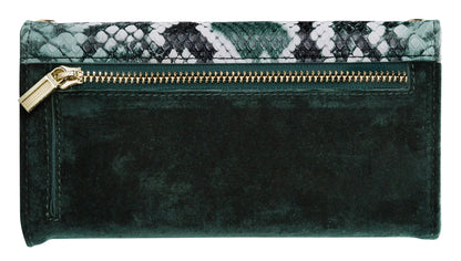 Mobilize 2In1 Gelly Velvet Clutch For Apple Iphone 12/12 Pro Green Snake - Essentify