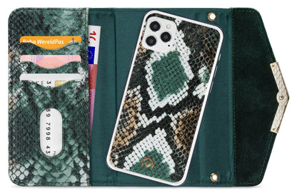 Mobilize 2In1 Gelly Velvet Clutch For Apple Iphone 12/12 Pro Green Snake - Essentify