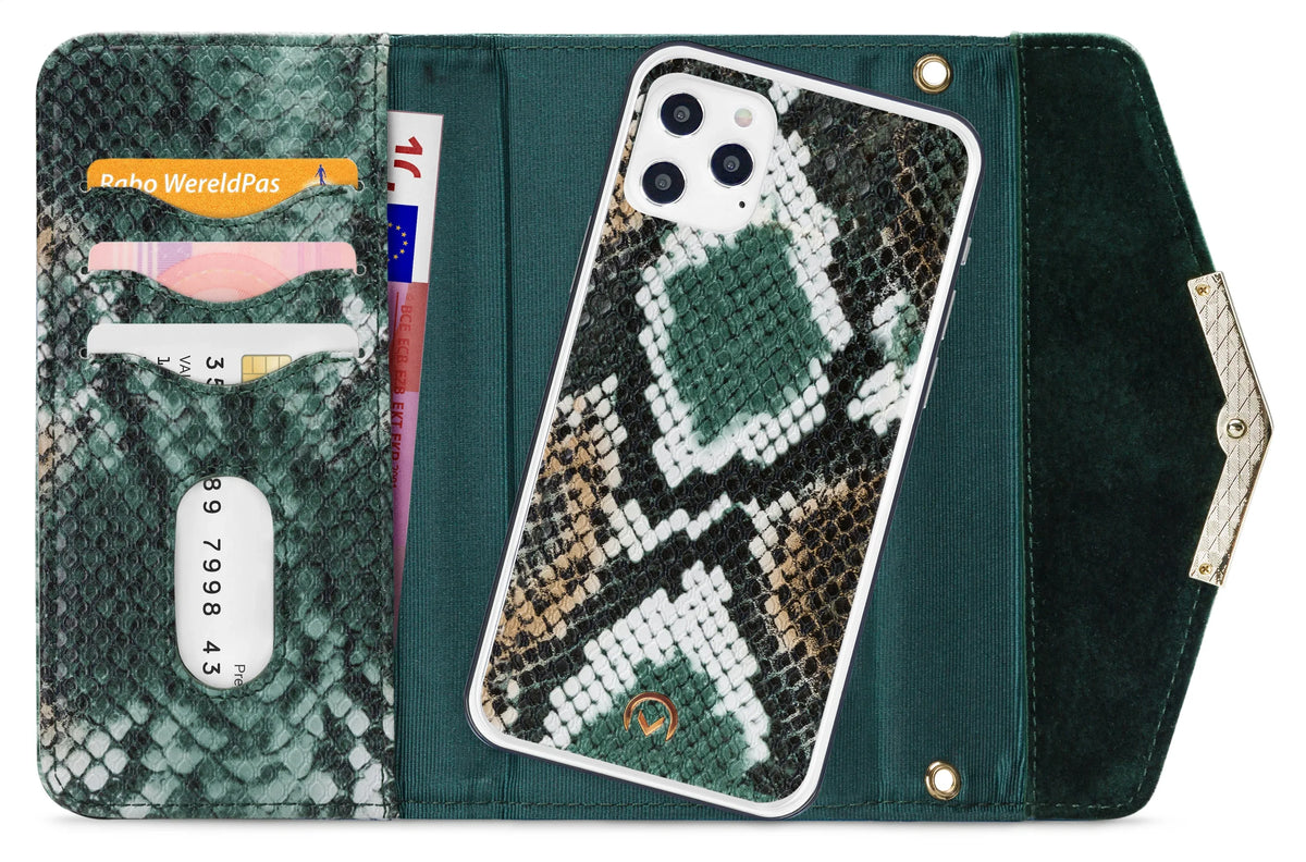 Mobilize 2In1 Gelly Velvet Clutch For Apple Iphone 12 Pro Max Green Snake - Essentify