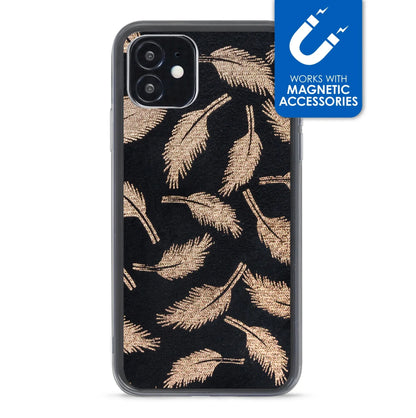 My Style Magneta Case For Apple Iphone 12 Mini Golden Feathers - Essentify