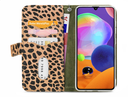 Mobilize 2In1 Gelly Zipper Case Samsung Galaxy A31 Olive/Leopard - Essentify