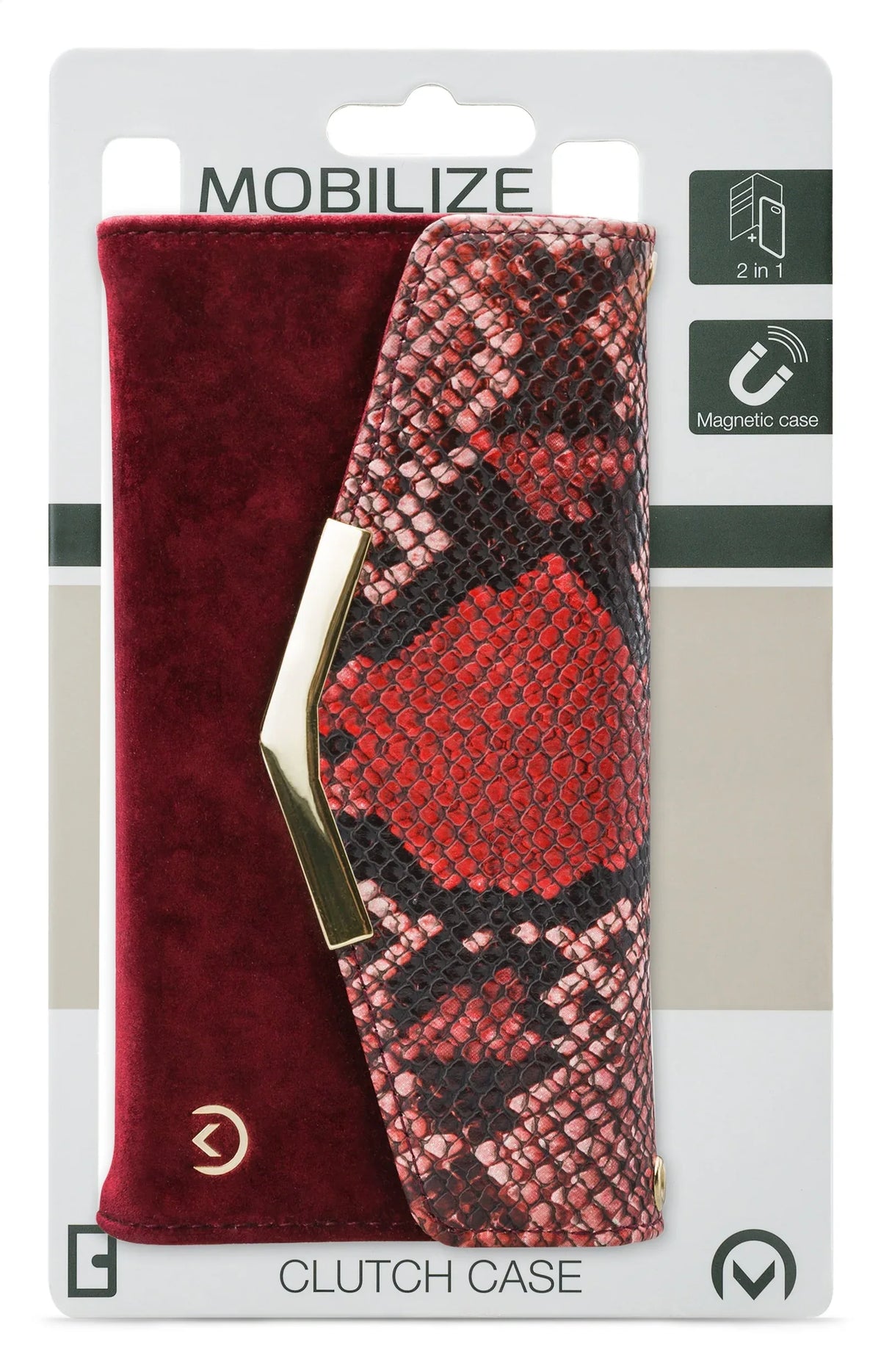 Mobilize 2In1 Gelly Velvet Clutch For Samsung Galaxy A31 Red Snake - Essentify