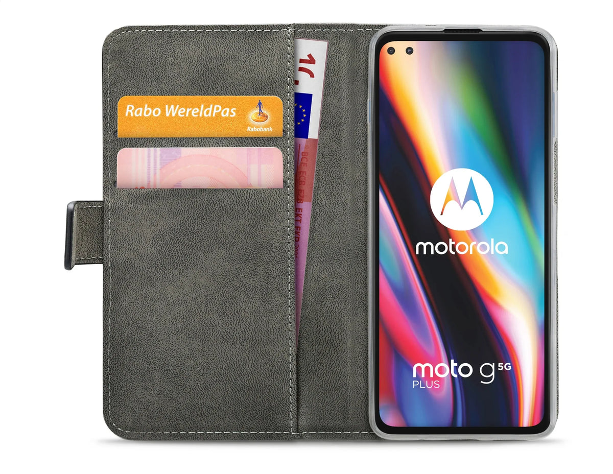 Mobilize Classic Gelly Wallet Book Case Motorola Moto G 5G Plus Black - Essentify