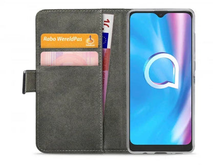 Mobilize Classic Gelly Wallet Book Case Alcatel 1Se (2020) Black - Essentify