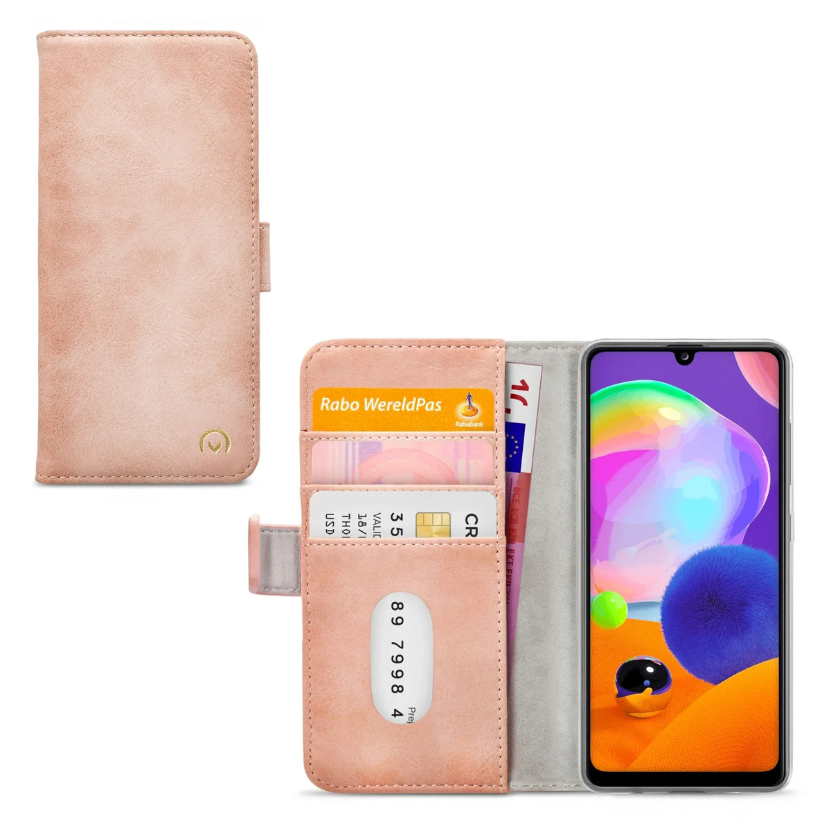 Mobilize Elite Gelly Wallet Book Case Samsung Galaxy A31 Soft Pink - Essentify