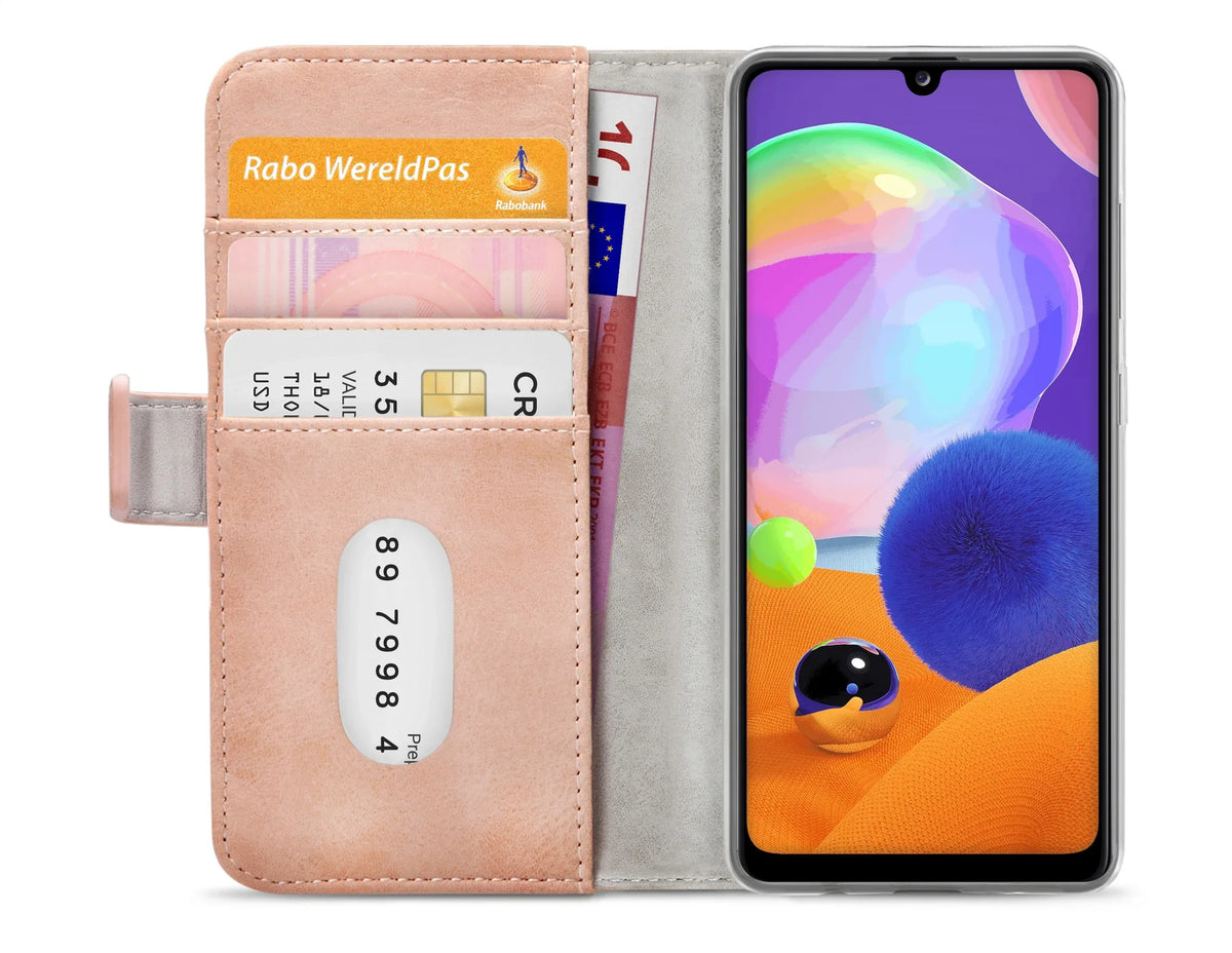 Mobilize Elite Gelly Wallet Book Case Samsung Galaxy A31 Soft Pink - Essentify