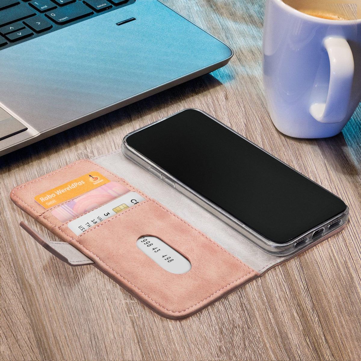 Mobilize Elite Gelly Wallet Book Case Samsung Galaxy A31 Soft Pink - Essentify