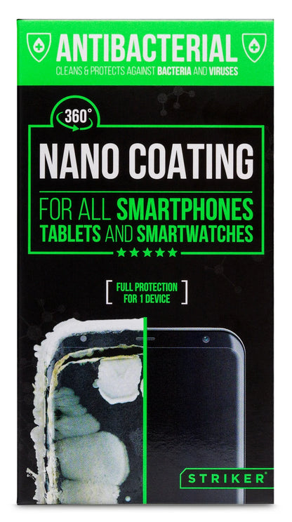 Striker Coating Antibacterial Nano Coating Voor O.a. Smartphone En Tablets - Essentify