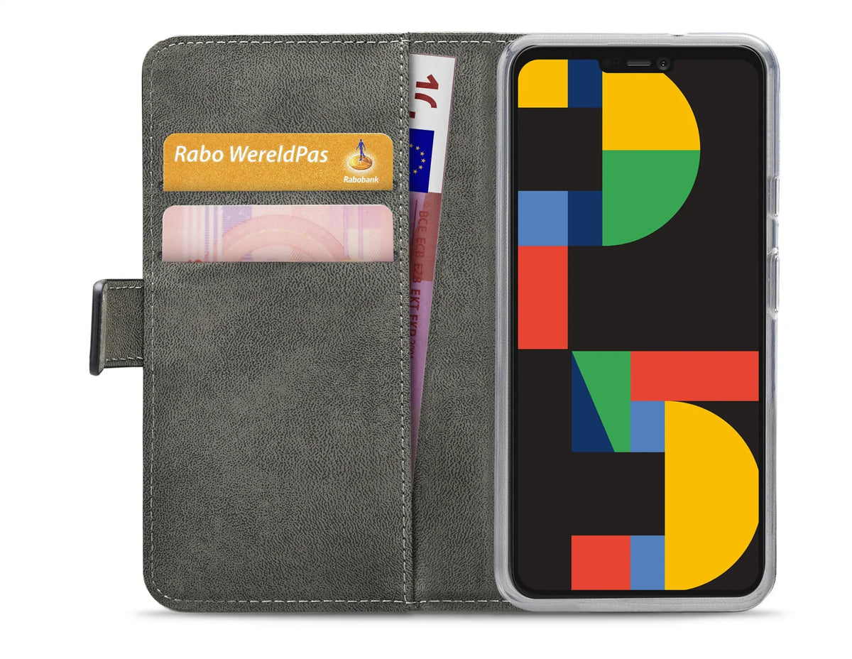 Mobilize Classic Gelly Wallet Book Case Google Pixel 5 Black - Essentify