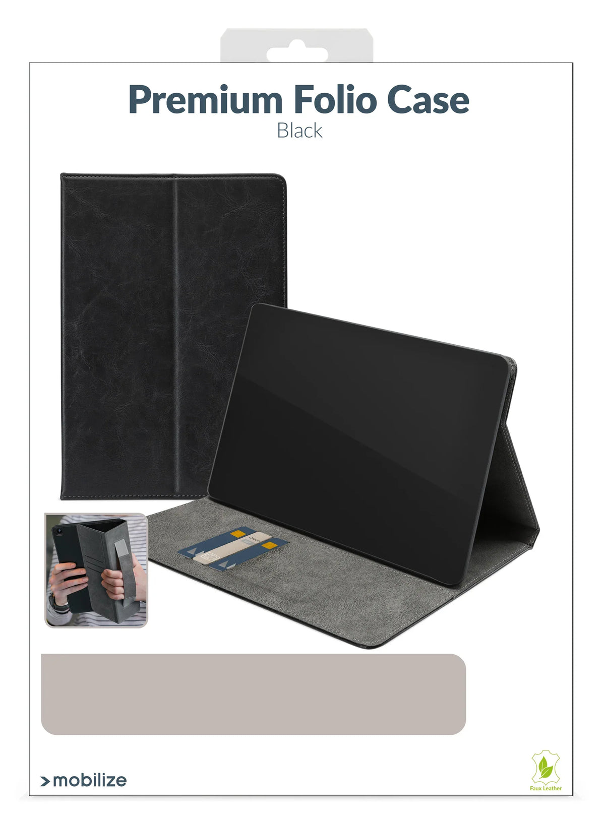 Mobilize Premium Folio Case Samsung Galaxy Tab A7 10.4 (2020/2022) Black - Essentify