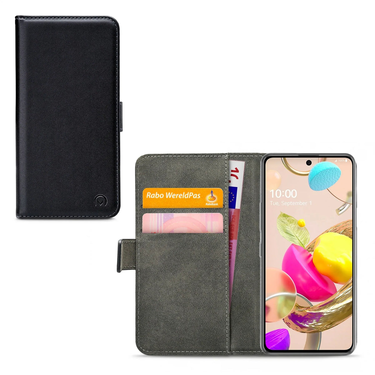 Mobilize Classic Gelly Wallet Book Case Lg K42 Black - Essentify
