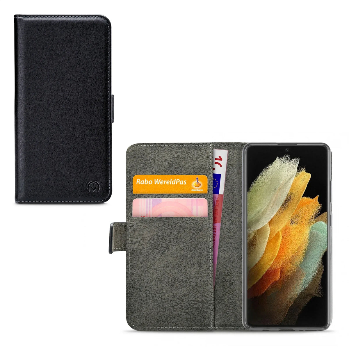Mobilize Classic Gelly Wallet Book Case Samsung Galaxy S21 Ultra 5G Black - Essentify