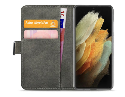 Mobilize Classic Gelly Wallet Book Case Samsung Galaxy S21 Ultra 5G Black - Essentify