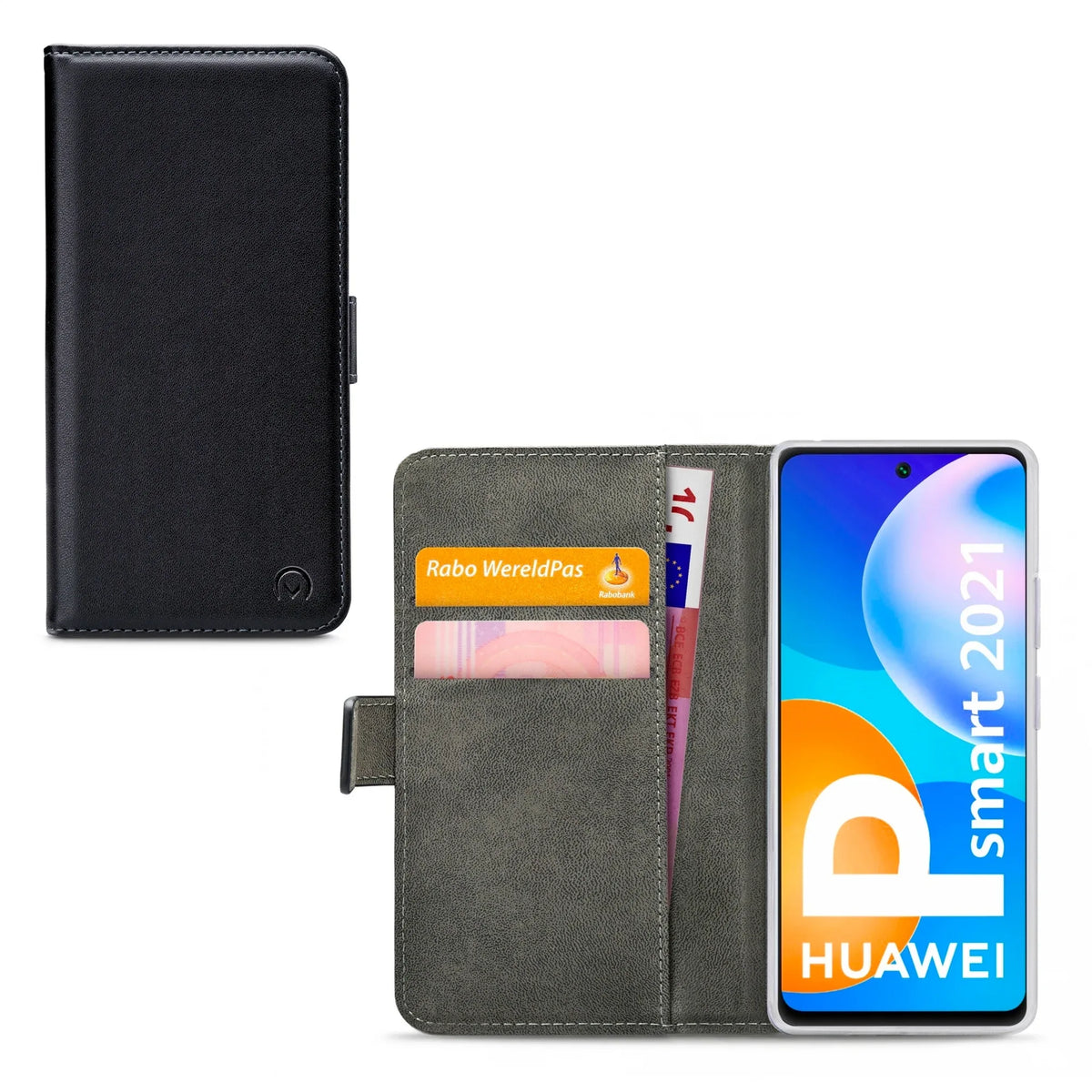 Mobilize Classic Gelly Wallet Book Case Huawei P Smart (2021) Black - Essentify