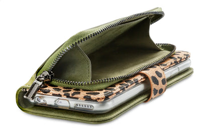 Mobilize 2In1 Magnet Zipper Case Samsung Galaxy A42/A42 5G Olive/Leopard - Essentify