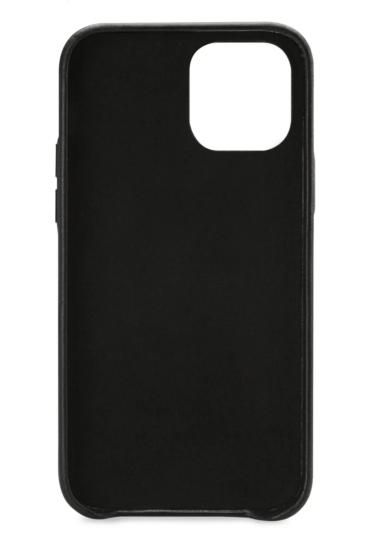 Senza Pure Leather Cover With Card Slot Apple Iphone 12/12 Pro Deep Black - Essentify