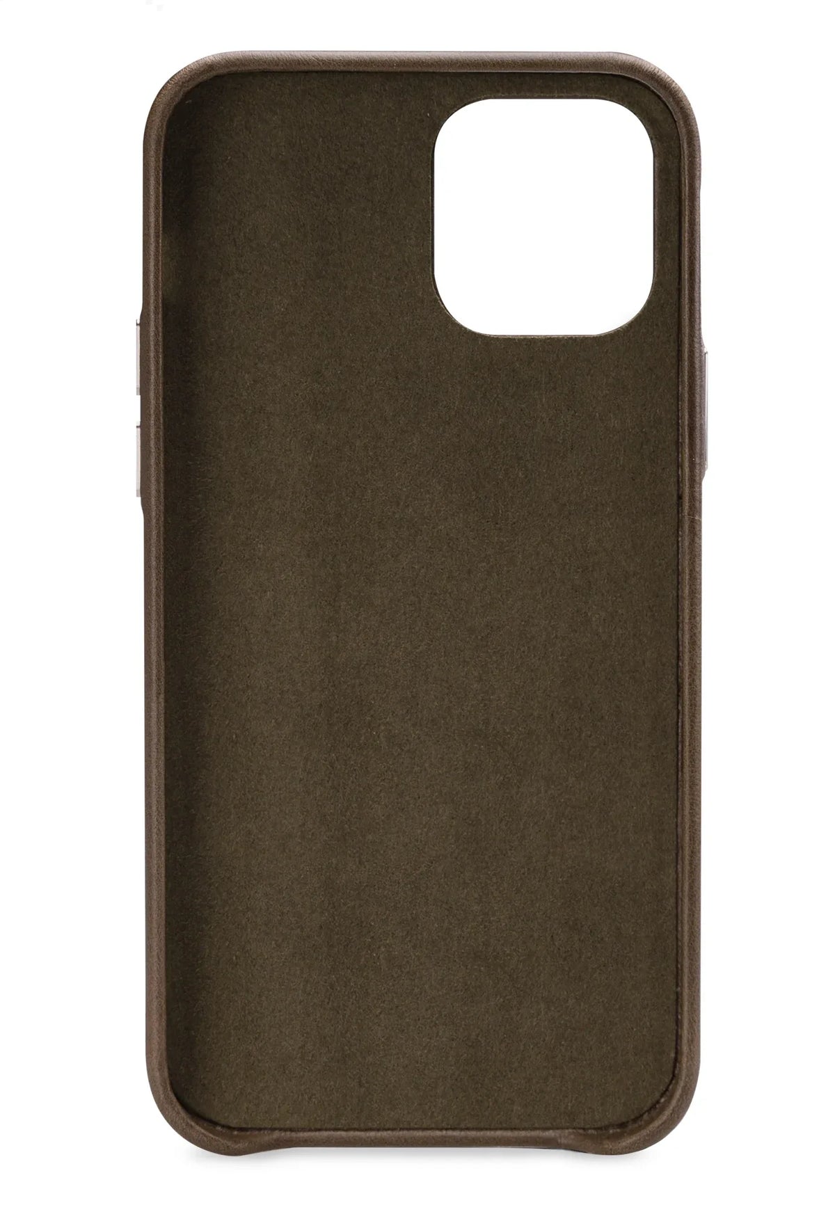 Senza Desire Leather Cover With Card Slot Apple Iphone 12/12 Pro Burned Olive - Essentify