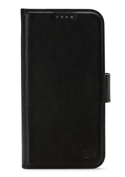 Senza Pure Leather Wallet Apple Iphone 12 Mini Deep Black - Essentify