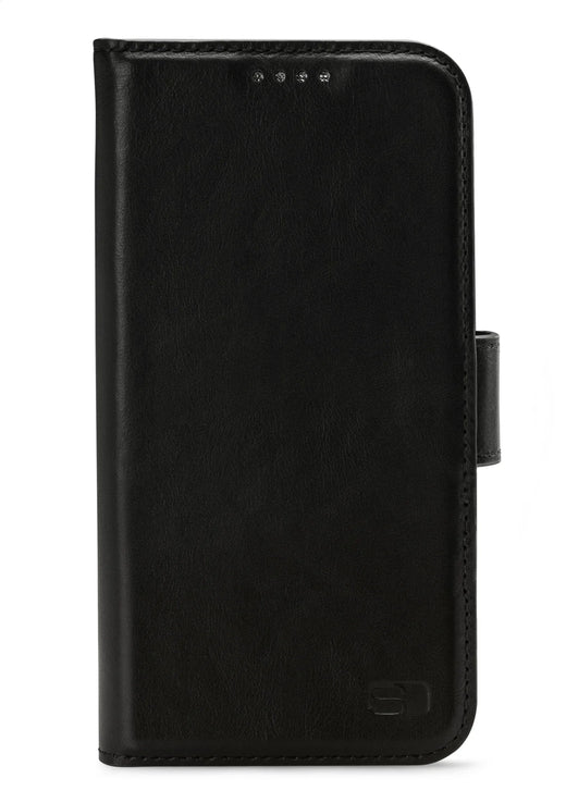 Senza Pure Leather Wallet Apple Iphone 12 Mini Deep Black - Essentify