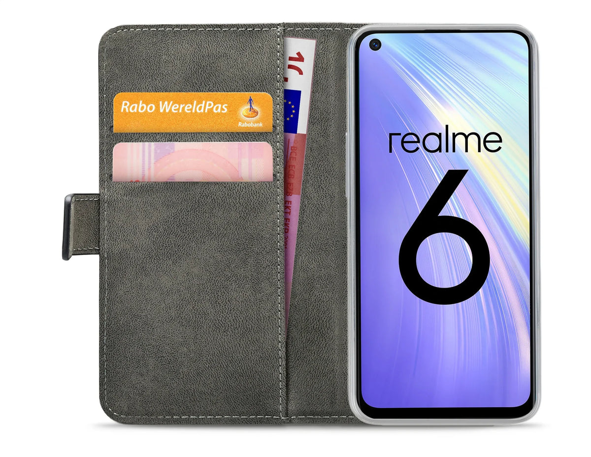 Mobilize Classic Gelly Wallet Book Case Realme 6/6S Black - Essentify