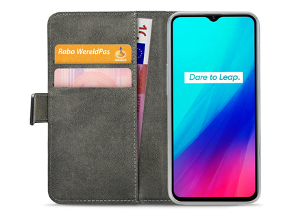 Mobilize Classic Gelly Wallet Book Case Realme C3 Black - Essentify