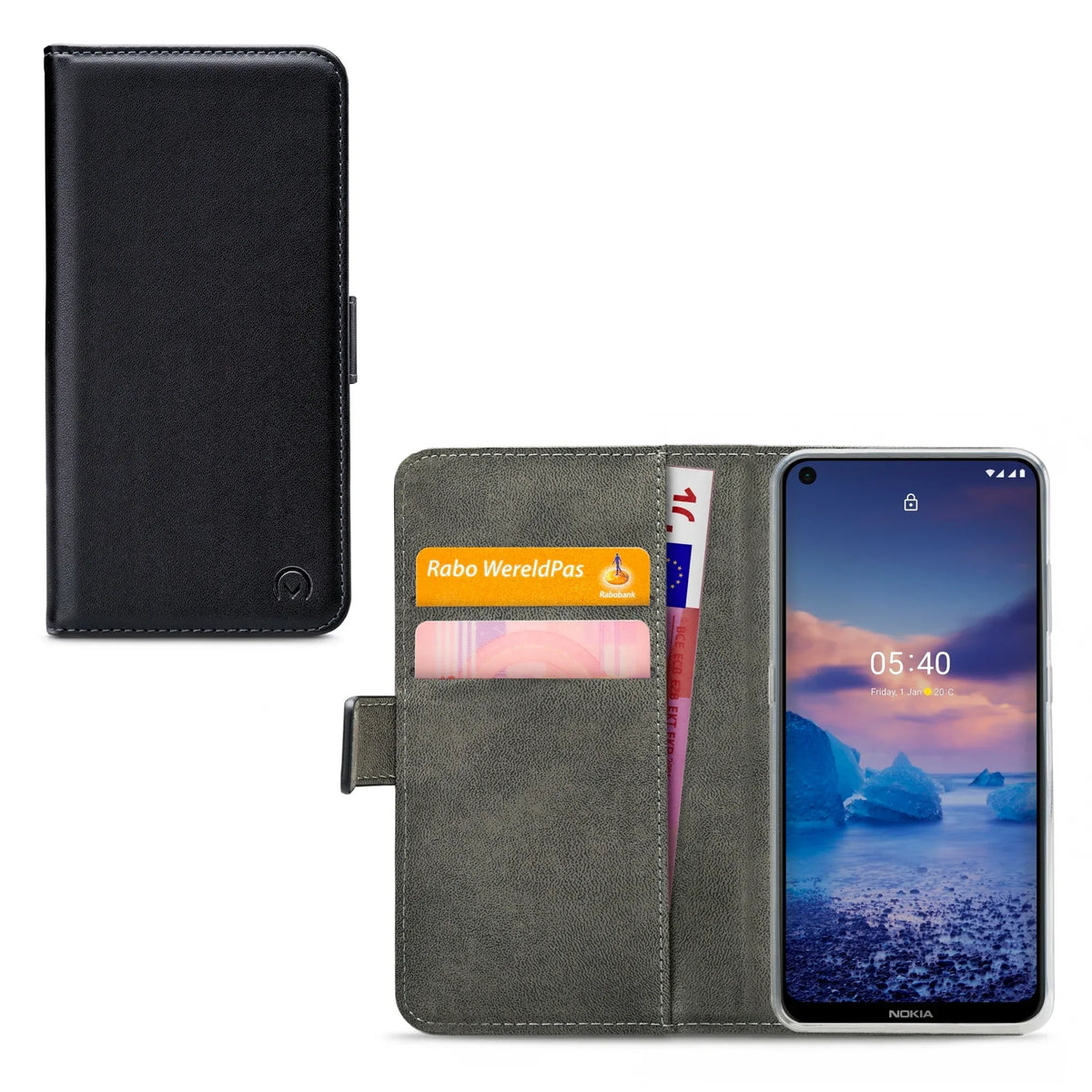 Mobilize Classic Gelly Wallet Book Case Nokia 5.4 Black - Essentify