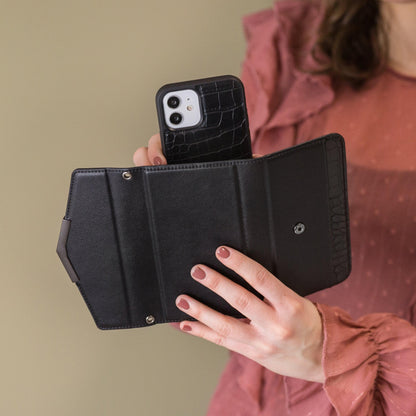 Mobilize 2In1 Elegant Magnet Clutch Apple Iphone 11 Pro Black Croco - Essentify