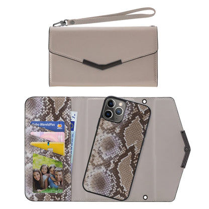 Mobilize 2In1 Elegant Magnet Clutch Apple Iphone 11 Pro Beige Snake - Essentify