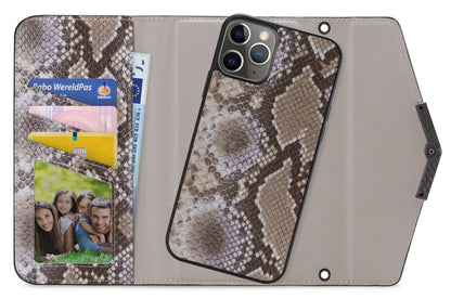 Mobilize 2In1 Elegant Magnet Clutch Apple Iphone 11 Pro Beige Snake - Essentify