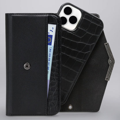 Mobilize 2In1 Elegant Magnet Clutch Apple Iphone Xr/11 Black Croco - Essentify
