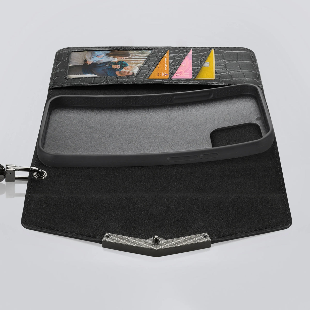 Mobilize 2In1 Elegant Magnet Clutch Apple Iphone 12/12 Pro Black Croco - Essentify