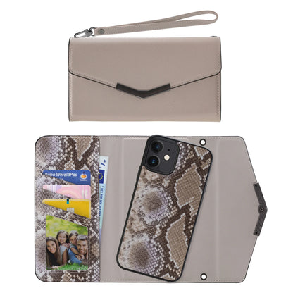 Mobilize 2In1 Elegant Magnet Clutch Apple Iphone 12/12 Pro Beige Snake - Essentify
