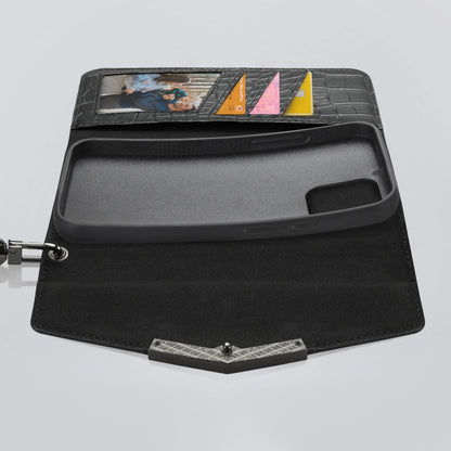 Mobilize 2In1 Elegant Magnet Clutch Apple Iphone 12 Pro Max Black Croco - Essentify