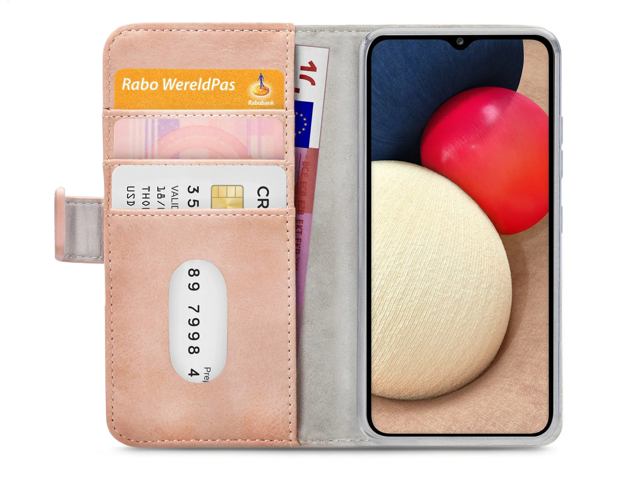 Mobilize Elite Gelly Wallet Book Case Samsung Galaxy A02S Soft Pink - Essentify