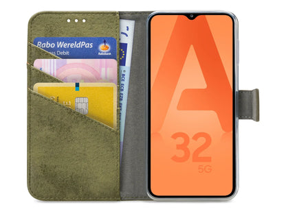 My Style Flex Wallet For Samsung Galaxy A32 5G Olive - Essentify