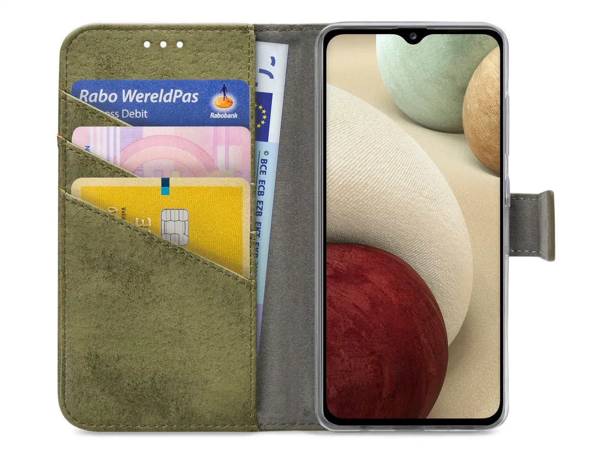 My Style Flex Wallet For Samsung Galaxy A12/M12 Olive - Essentify